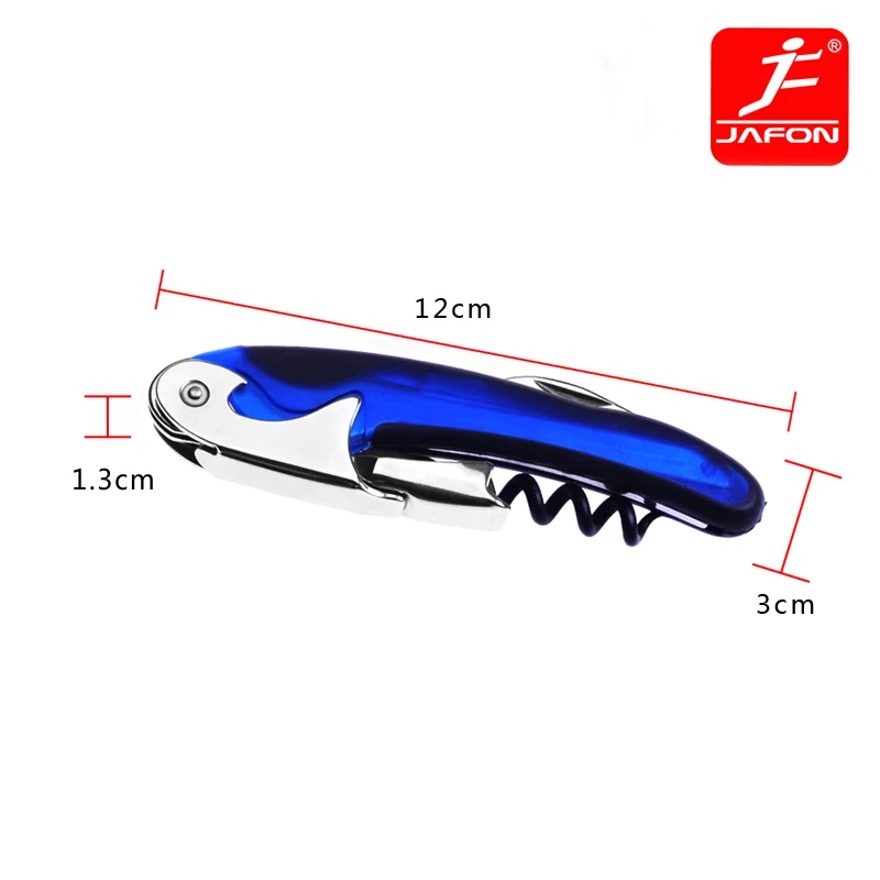 
Corkscrew spiral Wine Bottle Opener with Foil Cutter Double Hinged Waiters Corkscrew 