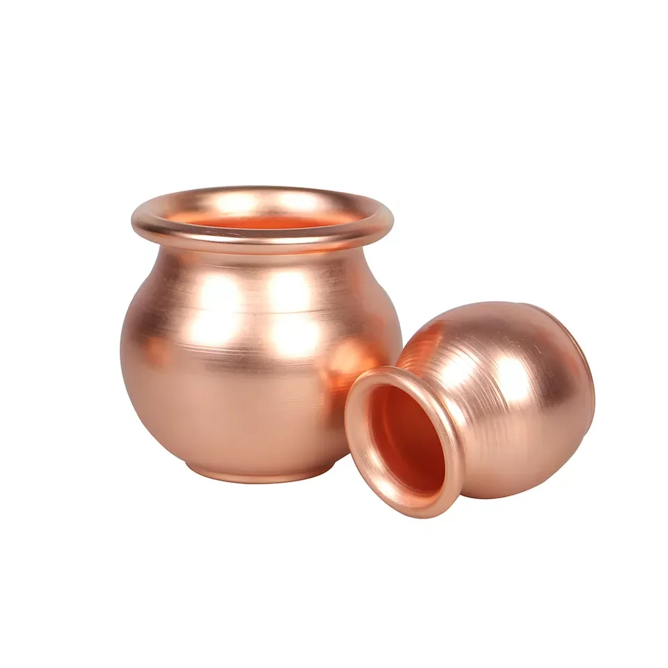 Medium Size 7cm  For Personal Care Vacuum Moxibustion Brass Cup Cupping Therapy Remove Dampness Red Copper Cupping Device