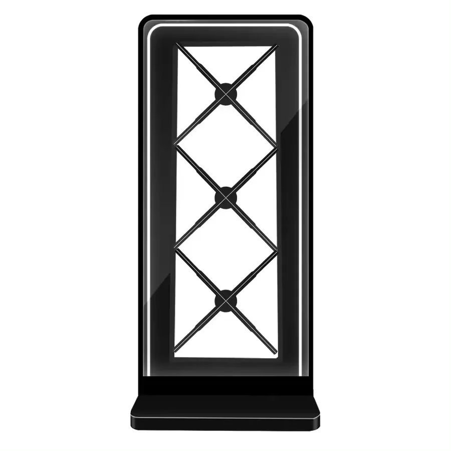 3D Hologram Display LED Fan 1*3 62cm Splicing with  Cabinet  Human Solution 3D Holographic Advertising Projector