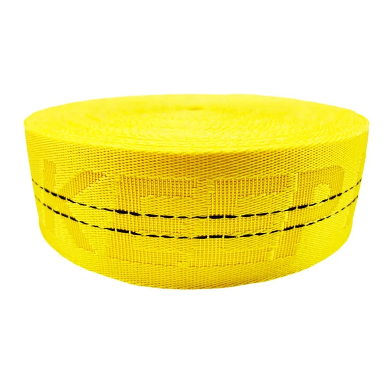 Small Moq 38MM Customized Fashion Logo Woven Jacquard Polyester Nylon Waterproof Webbing Strap For Handle Backpack Bags