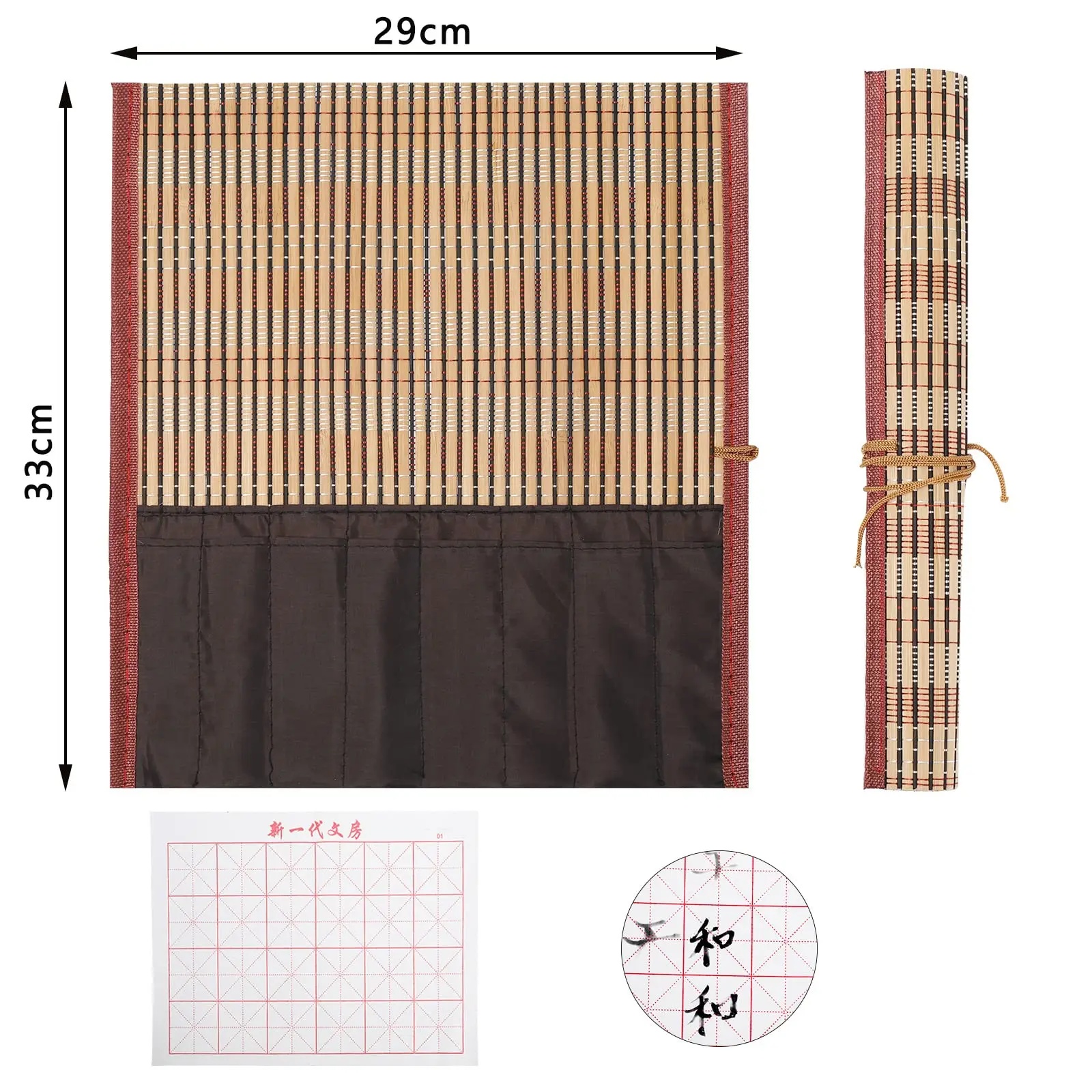 18Pcs Chinese Calligraphy Brushes Set All Kinds of Brush Shapes