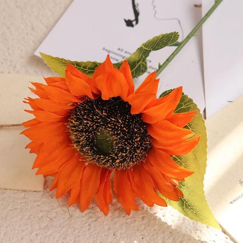 Artificial sunflower silk sunflower bouquet different colors