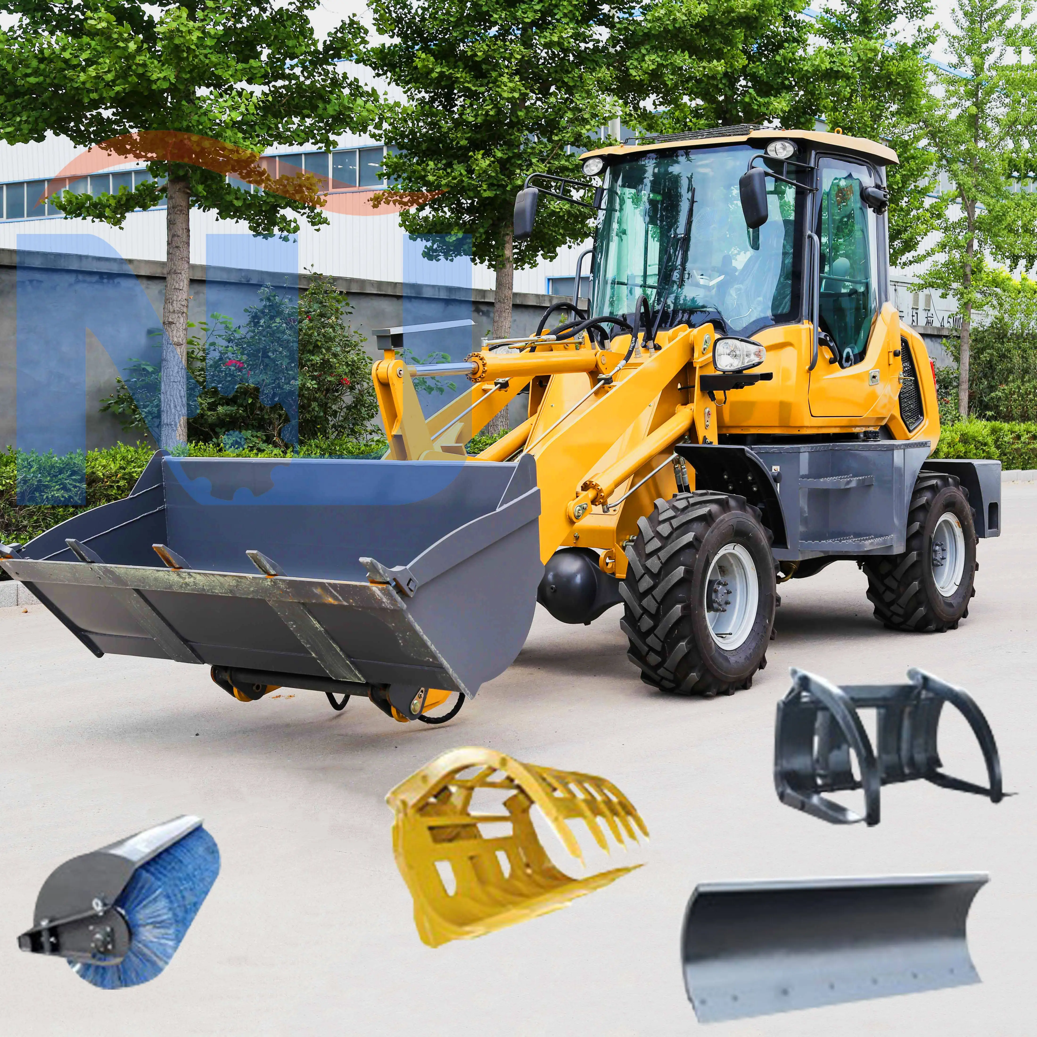 FREE SHIPPING telehandler telescopic loader High quality With Bucket hot sale front end loader for sale