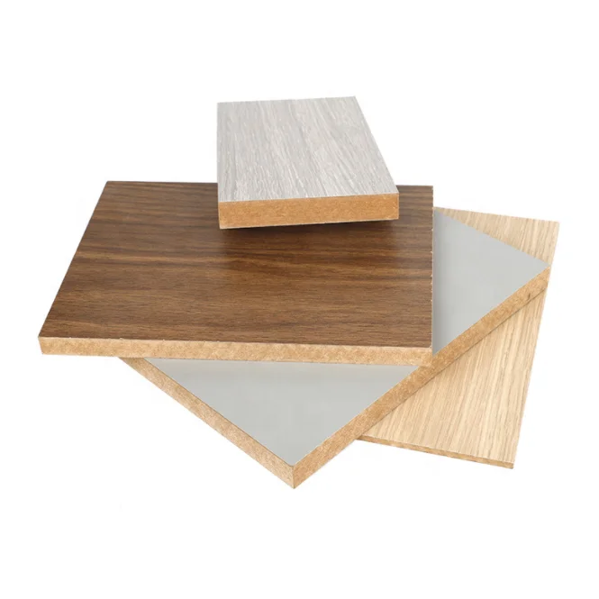 Factory direct  4x8 18mm white melamine faced mdf for decoration