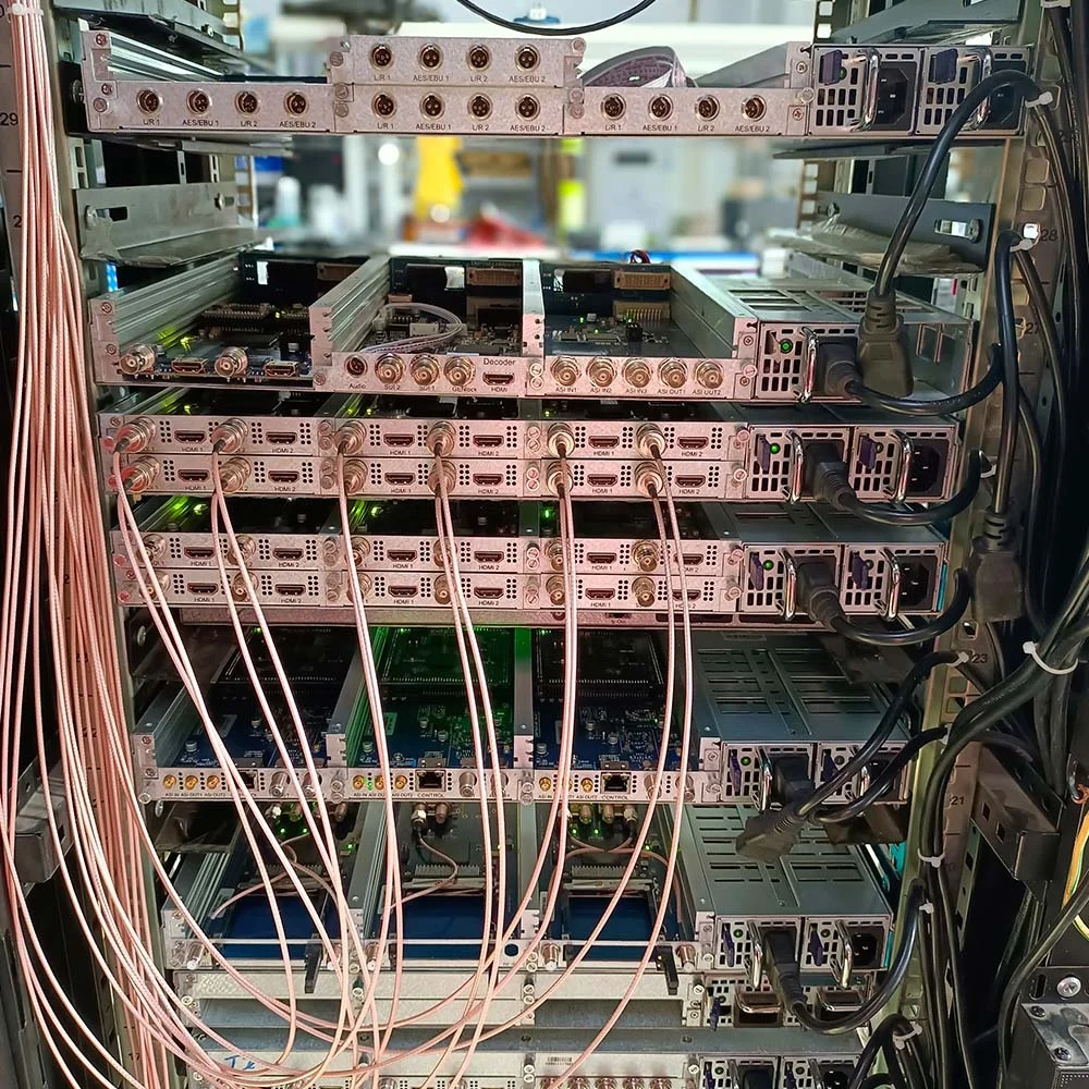 Digital Cable TV Broadcast Multi Channel SDI HD MI Video Encoder HD MPEG2H264