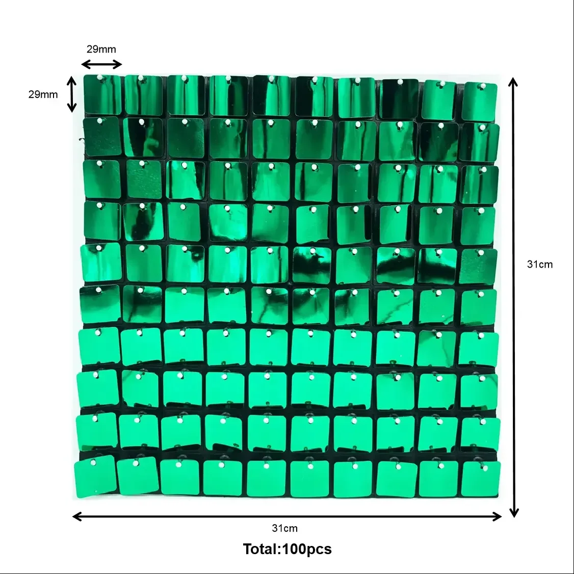 30x30cm Gold Pet Shiny Bling Shimmer Wall Panels Backdrop Sequins Wall Panels For Birthday Baby Shower Wedding Party Decorations