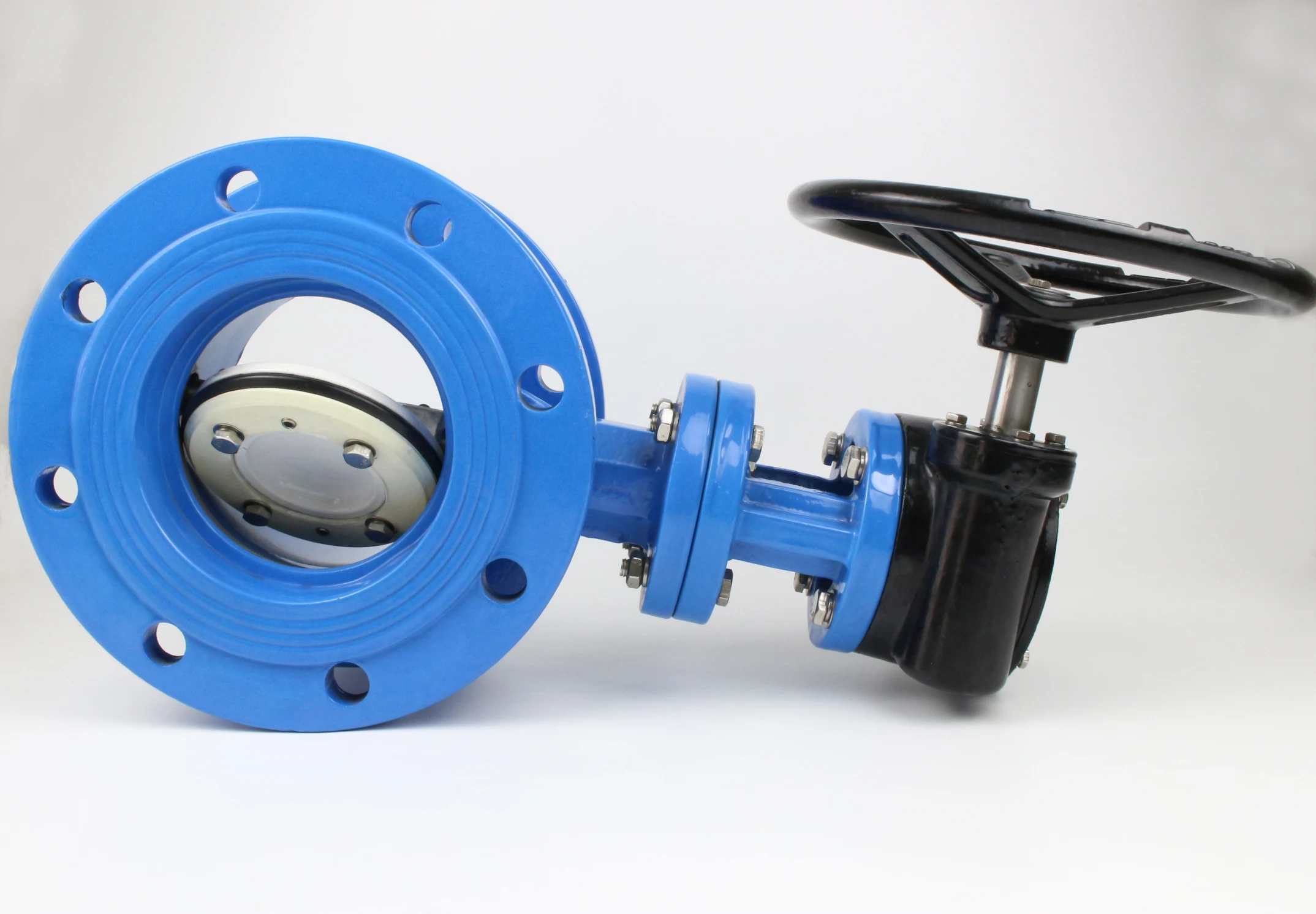  DN0-DN1500 с двойным фланцем WCB воды три тройной эксцентриковый Дроссельный клапан червячным