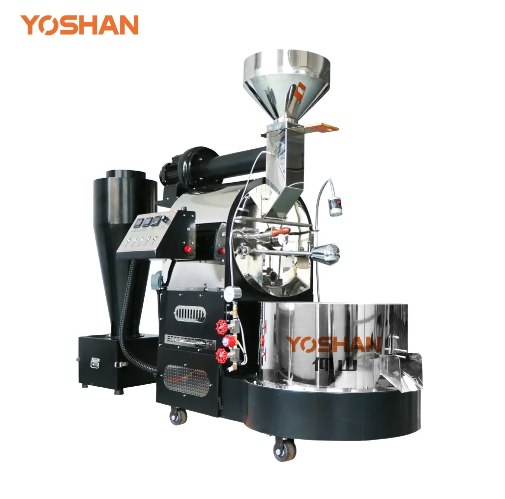 Yoshan 6 кг промышленный hor air haas 5 dy gas12кг двойной барабан коммерческий кофейный жаровня промышленная машина
