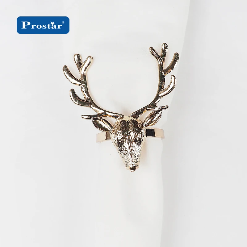Deer Christmas napkin ring for holiday decoration and gifts