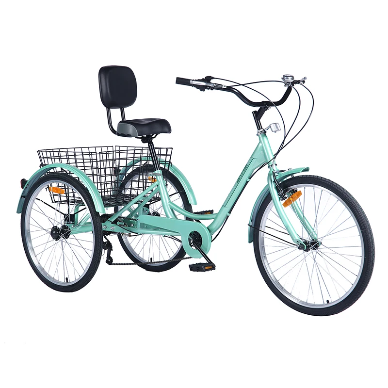 Тандемный трехколесный велосипед с 3 колесами