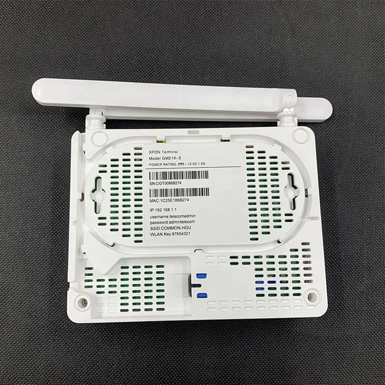 Refurbished remanufactured English firmware Cheap 1GE 3FE 2.4G 5Dbi antenna GM219-S GPON XPON ONU Similar to EG8141A5 HG8546M