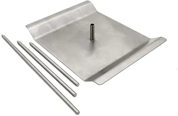 Stainless Vertical Skewer for Outdoor Grill or Oven with 3 Skewer Lengths Great for chicken brazilian bbq