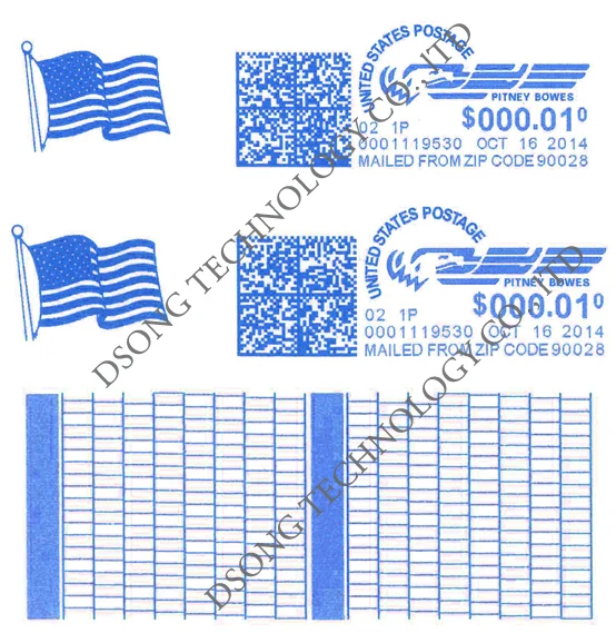 Neopost IS56INK# A0012124 Postage Meter Blue Ink Cartridge for IS5000 and IS6000 Postage Meters