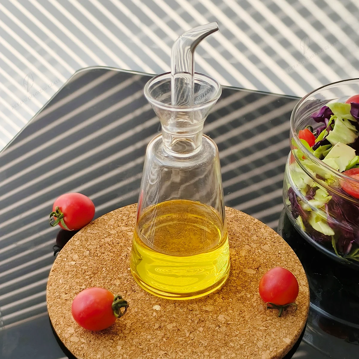 Oil Dispenser accessories borosilicate glass bottle oil and vinegar soy sauce dispenser Condiment Container kitchen