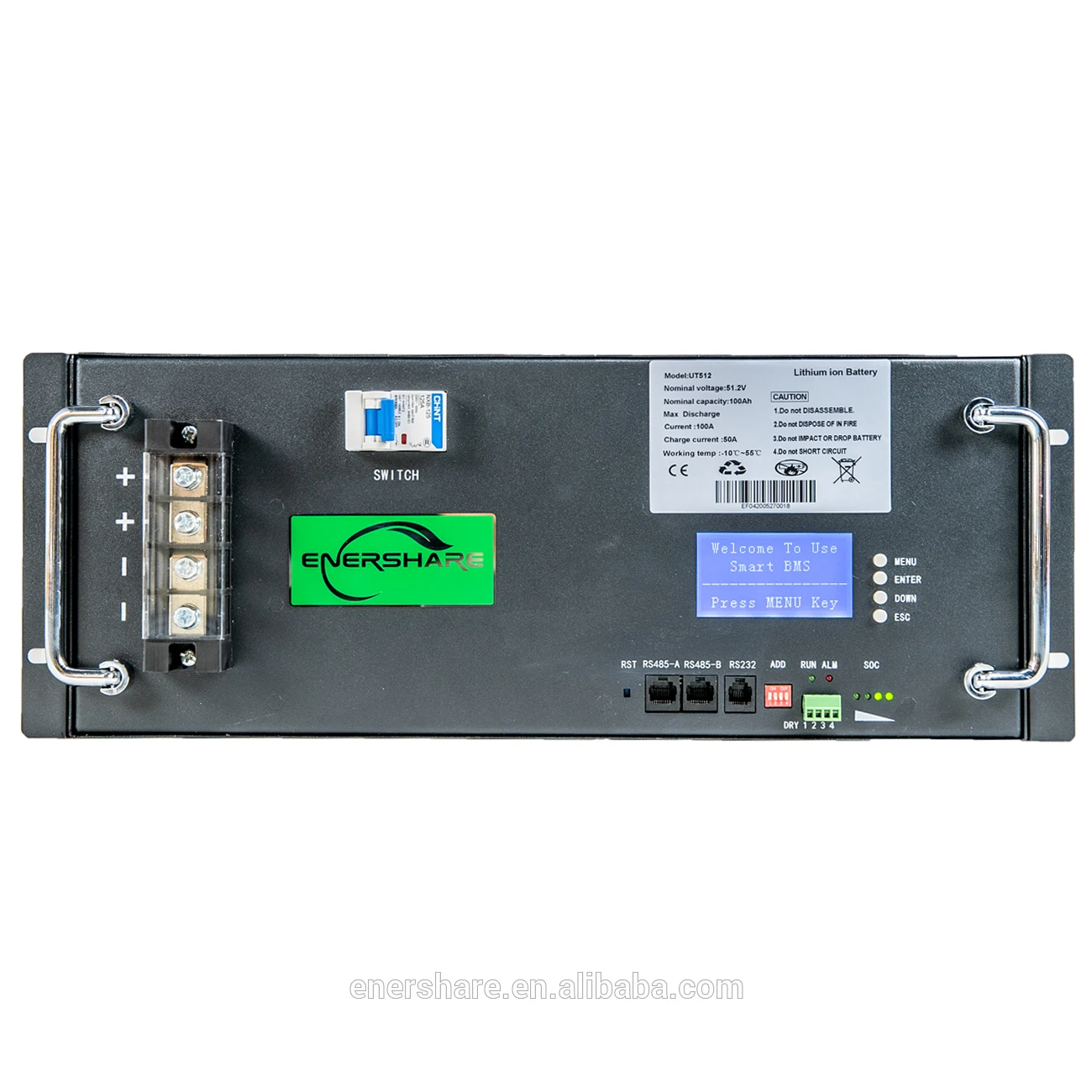 16s Bms Lifepo4 Inverter Solar Battery Li Ion Batteries Lithium Batteries 48v 100ah