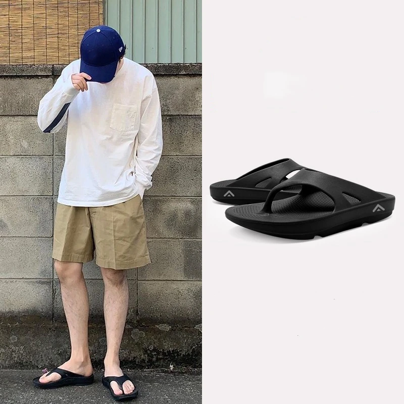 Chinese Manufacturer Hot Sales Eva Shock Absorbing Slippers Men Flip Flop Shoes