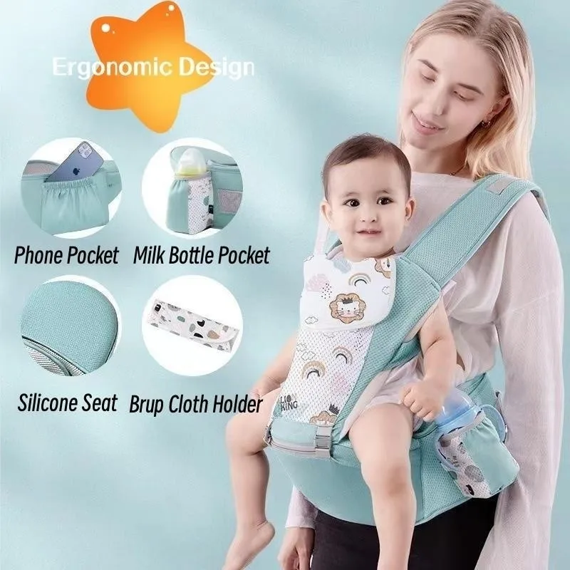 Ergonomic Design Carrying Sling Pack For Newborn To Toddler Hands-Free Baby Carrier Wrap