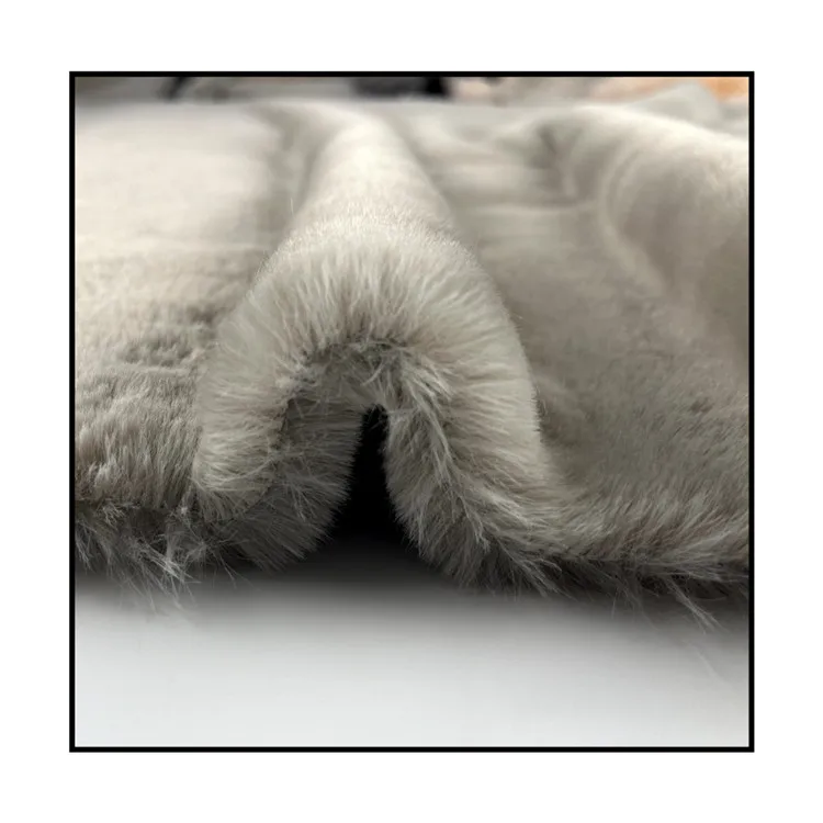 Спандекс двухсторонний мягкий искусственный мех кролика плюшевая ткань для продажи