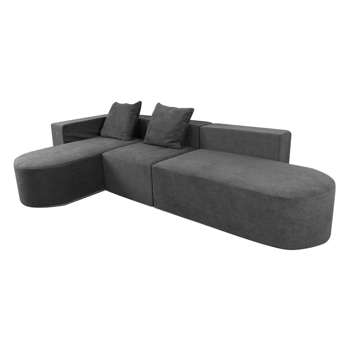 Изготовленный на заказ высококачественный мебельный комплект для дивана L-образной формы современный модульный компресс-диван гостиной и спальни