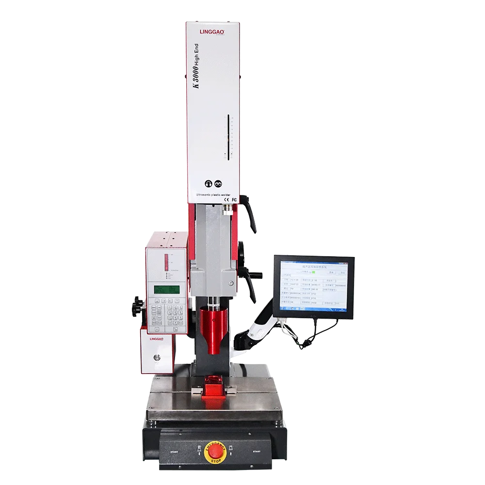 LINGGAO superb welding result small ultrasonic fabric welding machine plastic vibration welding machine