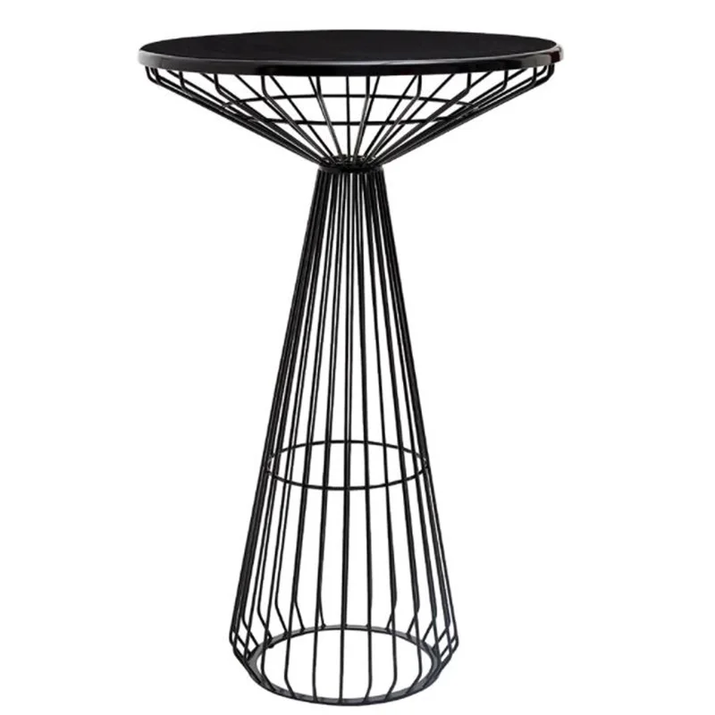 Wedding event powder coated electroplate wire metal bar table