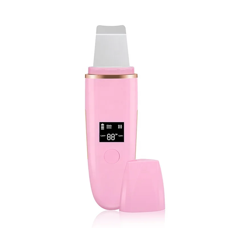 Wholesale Sonic Skin Face Scrubber Professional Ultrasonic Peeling Machine Blackhead Remover Skin Scrubber Face Spatula