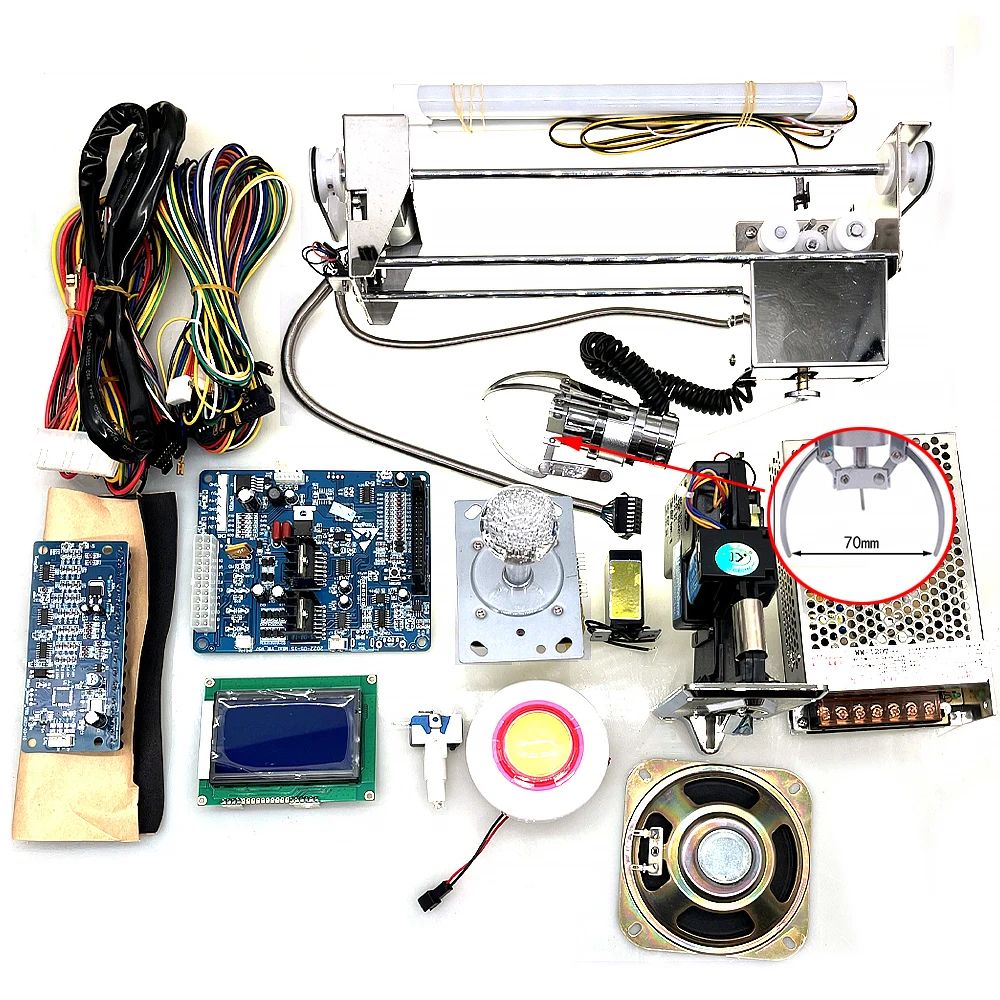 Dolls coins credit sensor  voltage stand ic program nayax cabina claw-machine-spare-parts assemble main board Claw machine kits
