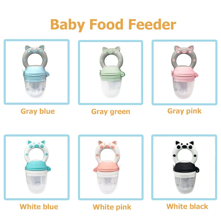 2021 BPA Silicone Baby Pacifier Infant Nipple Soother Toddler Kids Fresh Vegetable Fruit Feeder Pacifier For Baby Food Feeder