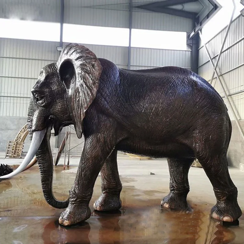 High quality brass elephant statues large size casting bronze indian elephant statue