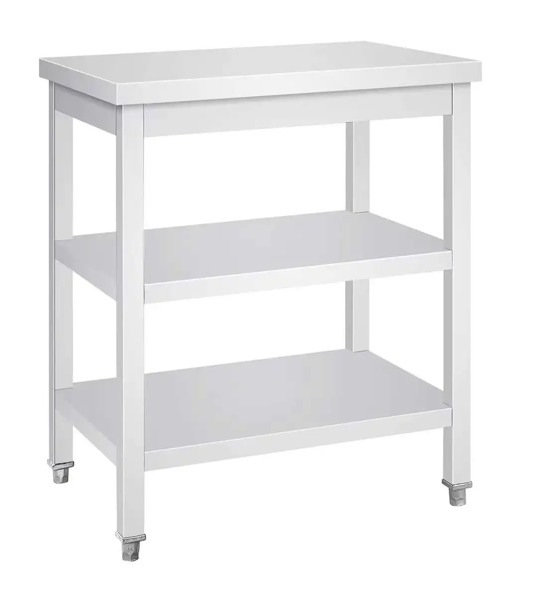 Heavy Duty Commercial Inox Double Food Flat  Work Table Bench For Australia/Steel Kitchen Prep & Work Table w/Backsplash