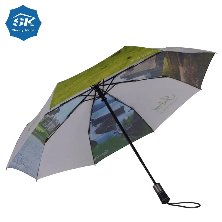 Automatic Open Mandala Print Umbrellas Wholesale Customised Printed Umbrella Customer Design Full Colour Print Umbrella