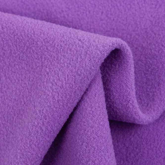 High Quality Sports Hoodies Two Side Polar Fleece Fabric Material Warm Keeping Knitted Polyester Underwear Suits Fabrics