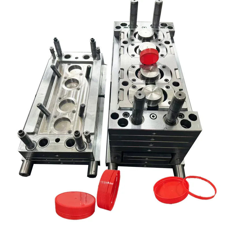 Injection mould makers plastic anti theft jar cap mould screw caps mold  manufacturer in zhejiang