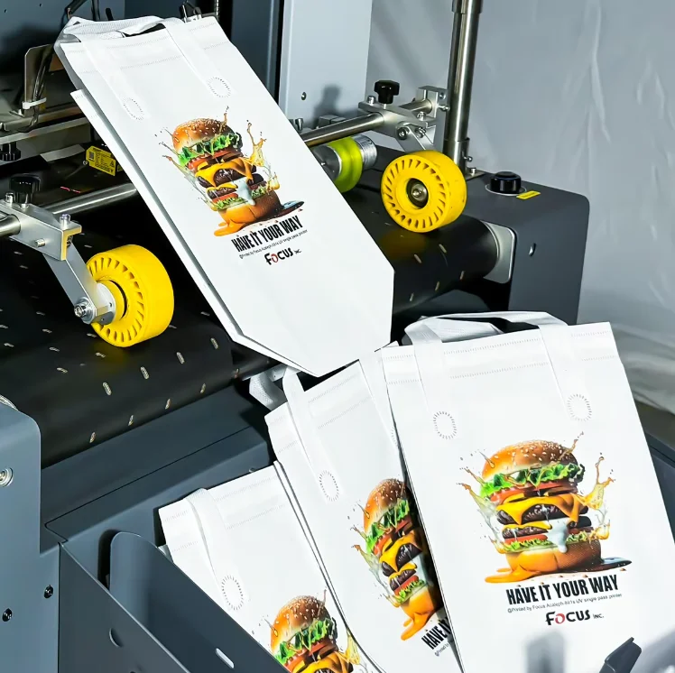 logo printer for bags plastic bag non woven bags digital printer high speed single pass uv printer packaging printing machine