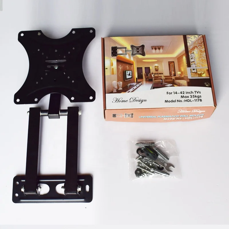 Full Motion TV Wall Mount  Bracket for 26-55 Inch Tilt Swivel  TV Stand PC Monitor TV Holder