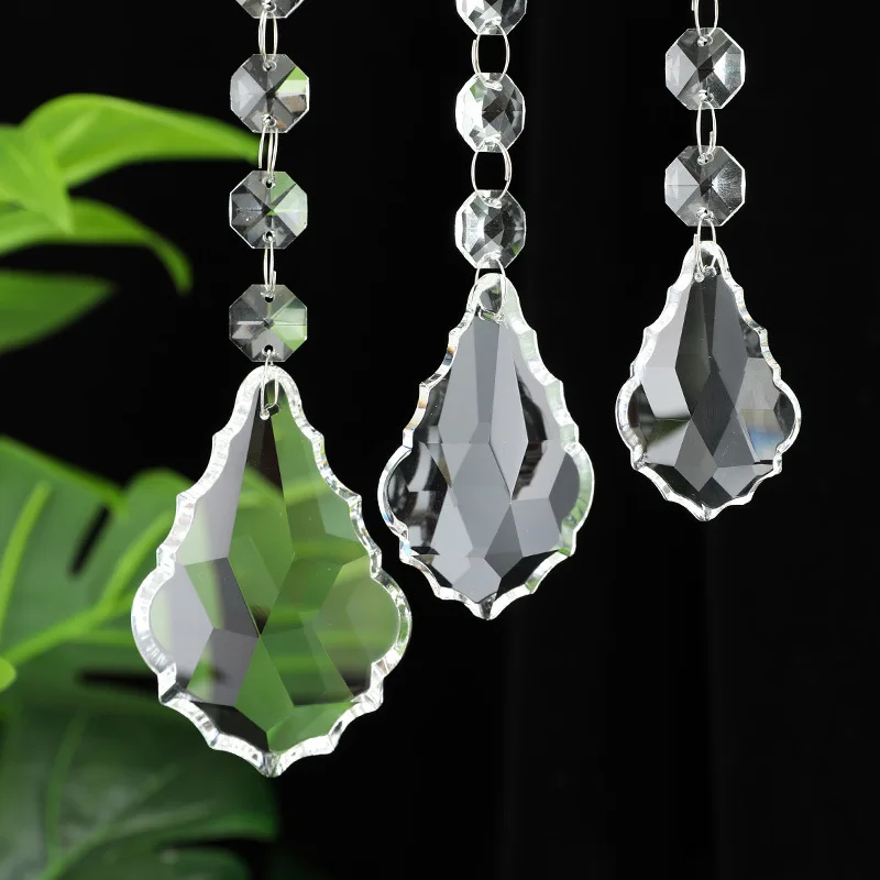 Home lighting hanging accessories Crystal bead curtain pendant European chandelier crystal pendant