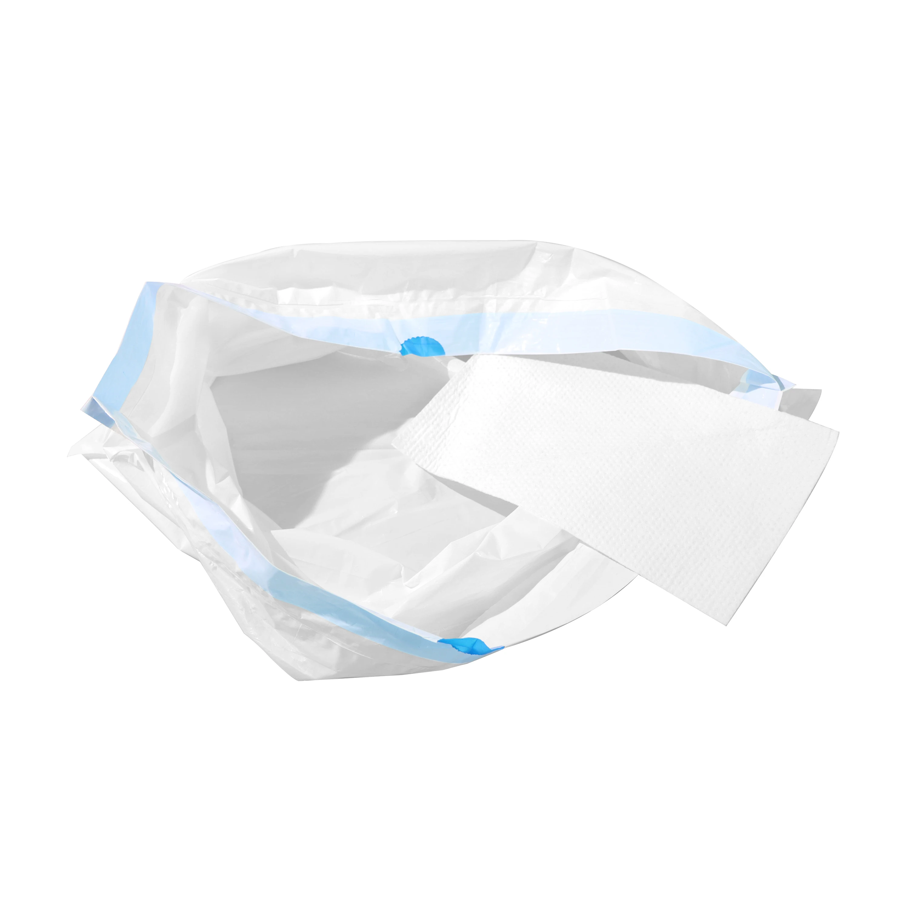 Best Price Drawstring Splash Proof Bedpan Liner Absorbent Polymer Chemical Absorbent Pads Commode Liners