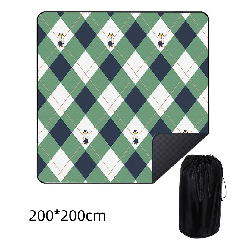 Outdoor Picnic Mat Fold Pad Soft Blanket Outdoor Folding Waterproof Blanket Camping Beach Plaid Picnic Mat