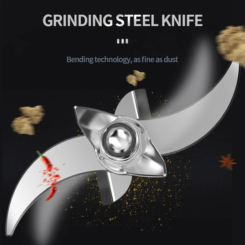 800g commercial spice grinder spring grinder machine home use small electric grain or flour mill