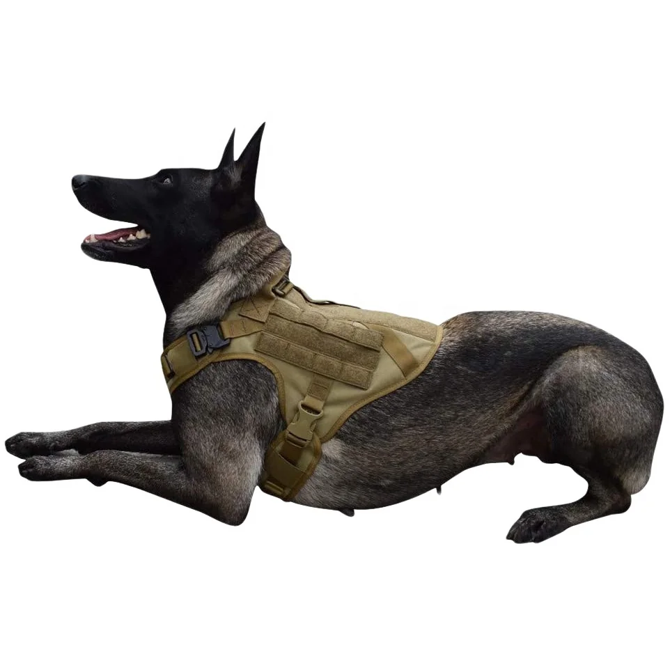 Custom tactical outdoor dog vest police service dog training vest military tactical dog camisole vest