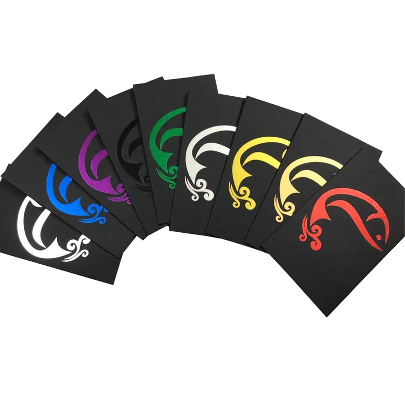 china Custom luxury 700gsm matte black pearl paper with hot stamping foil for business card clothing tags private label