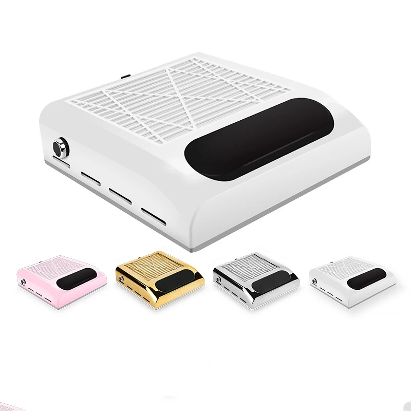 Пылесос для ногтей 858-8Plus с регулируемым 80 Вт высокомощный Настольный пылесборник низким уровнем шума