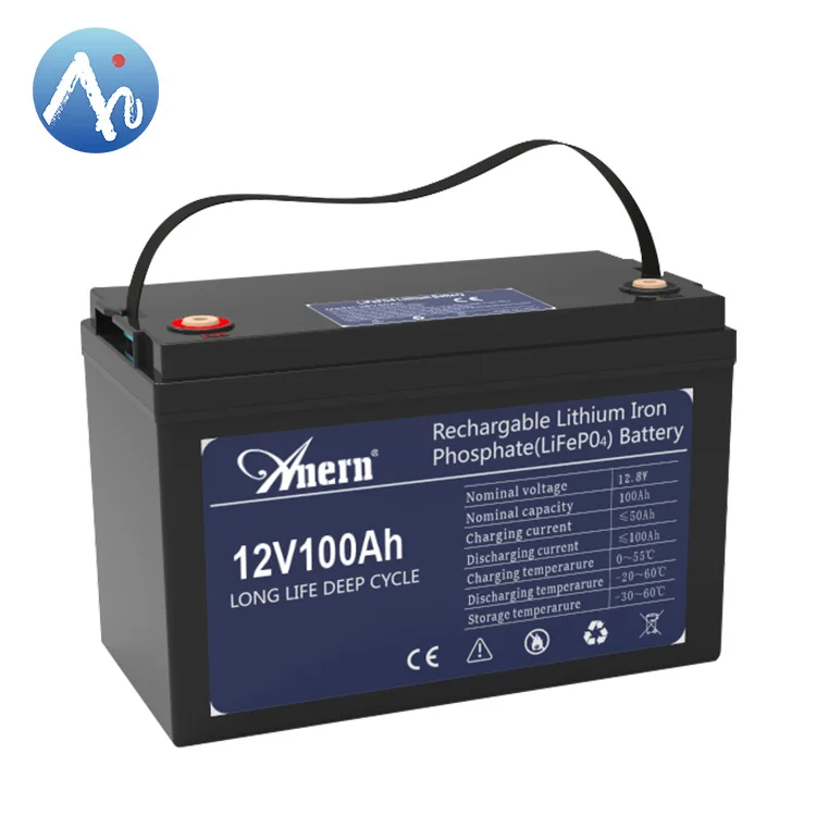 Anern 12v 24v 200ah 100ah 50ah battery for RV solar 12 volt lithium battery 200ah