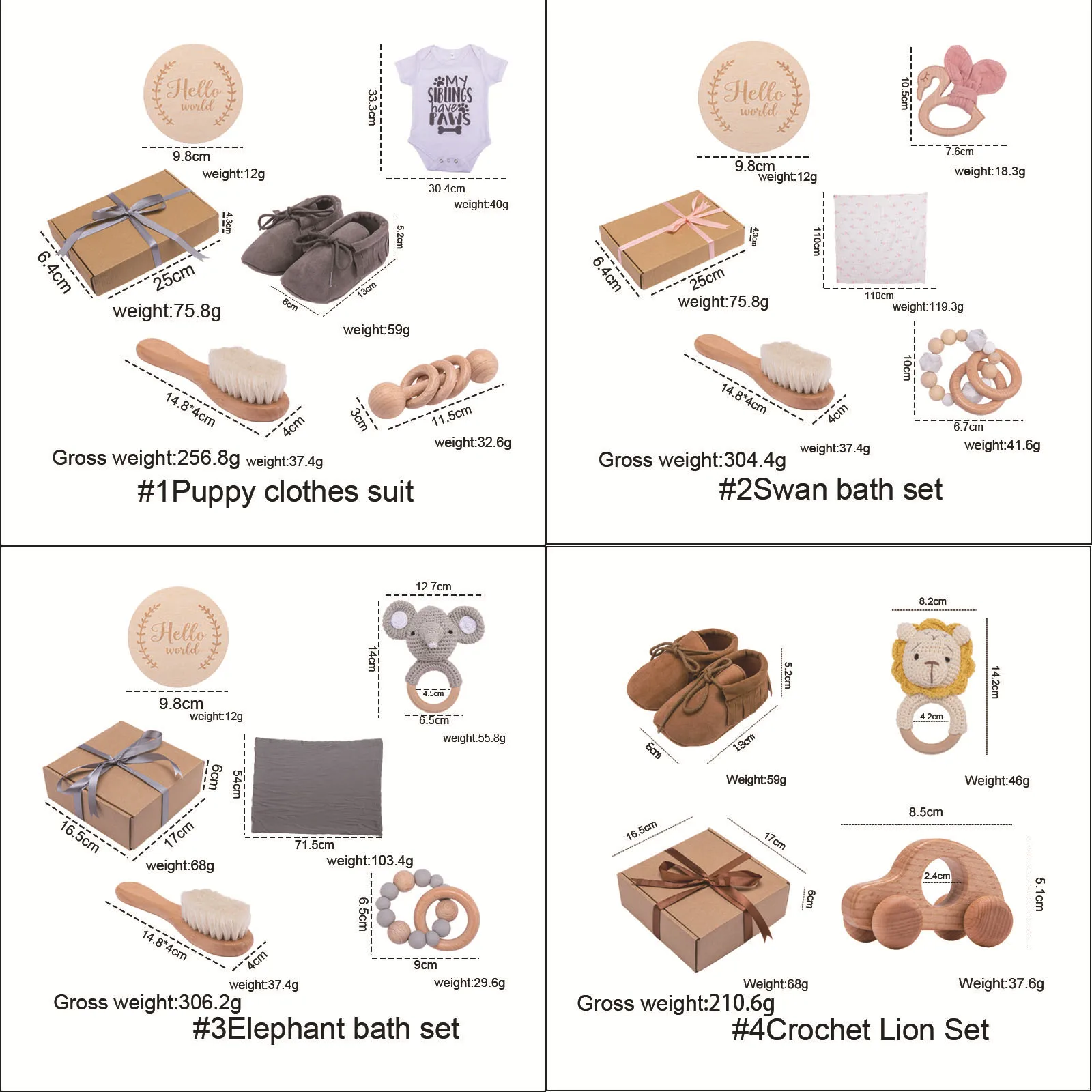 Набор кистей для ванны из 100% органического хлопка, игрушка-кролик, прорезыватель, погремушка, Новый новорожденный, подарочные наборы с подарочной коробкой