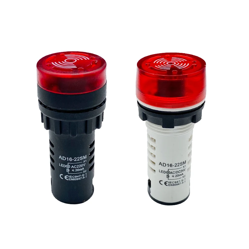  AD16-22SM светодиодной вспышкой Акустооптический сигнализации 220V380V24V12V