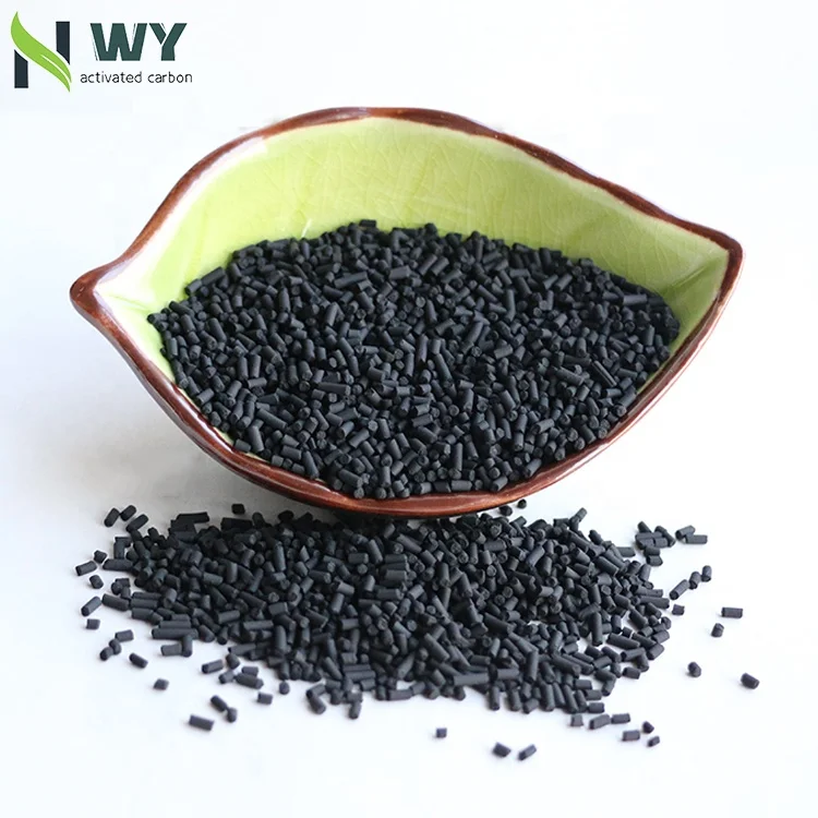 1-2mm Wood Based Columnar Activated Carbon High Adsorption Cylinder Activated Carbon Pellets With Factory Price