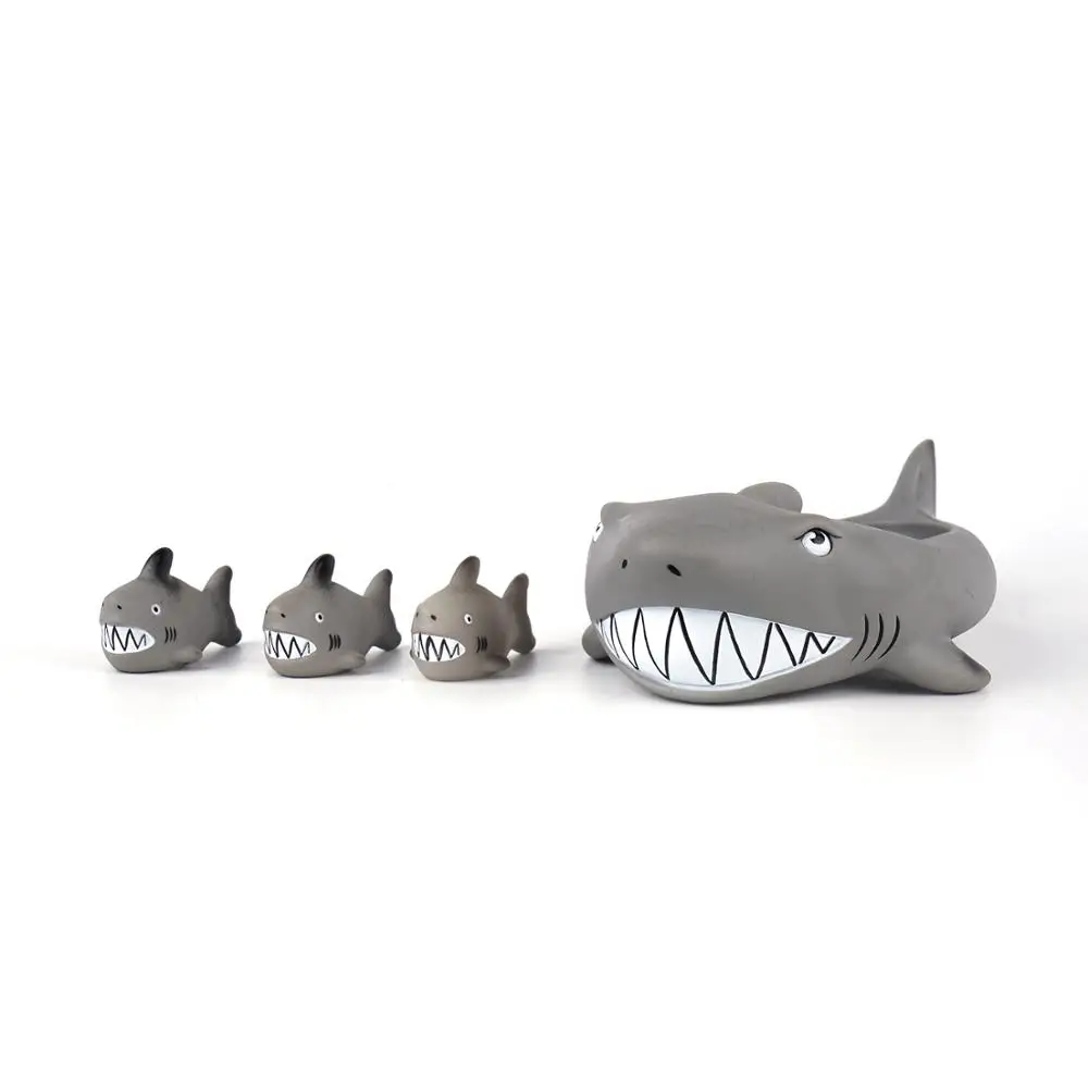 
Plastic floating baby bath toy waterproof shark shower kid bathtub toy 