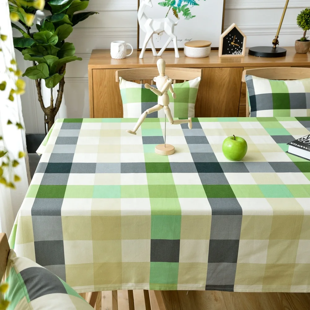 High quality Nordic cotton printing table cloth custom tea table cloth