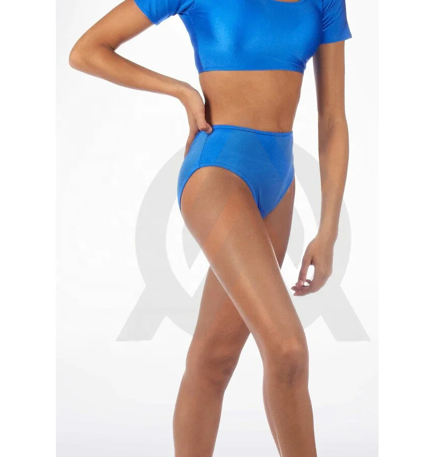 Women Low Waist Elastic Waistband Dance Booty Shorts Girls Shiny Stage Performance Shorts Ballet Shiny Dance Shorts