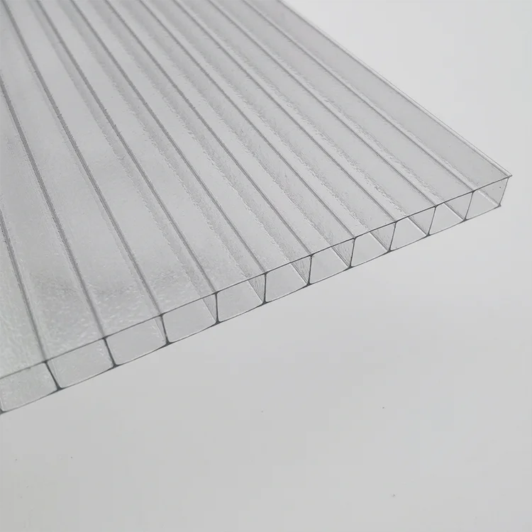 Hot product flexible transparency 10mm twin wall Crystal polycarbonate sheet for Wall partition